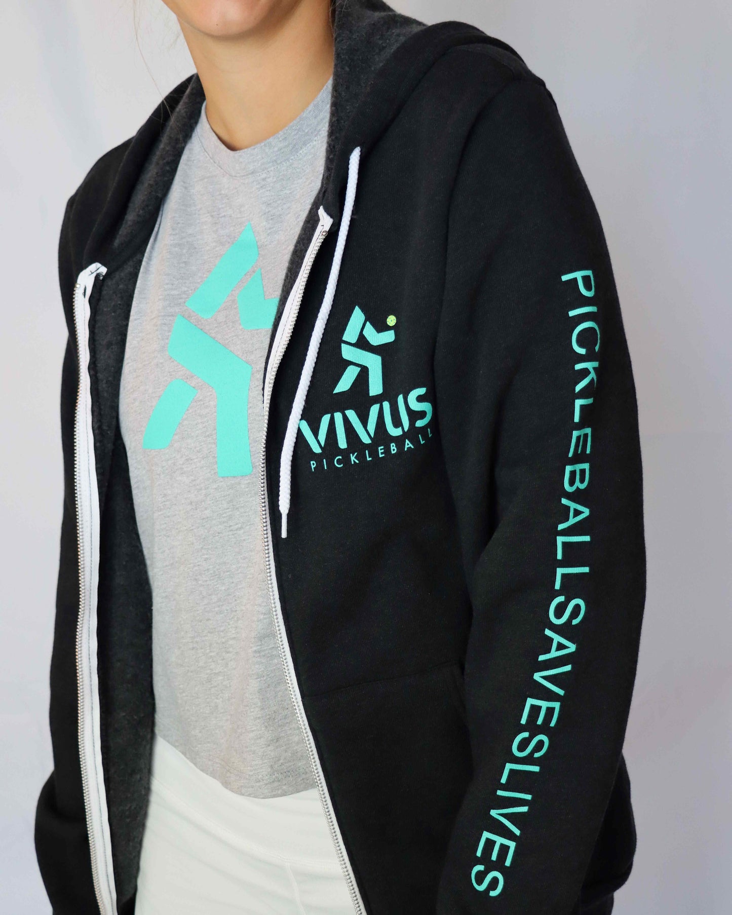 Pickleball Saves Lives Full-Zip Hoodie